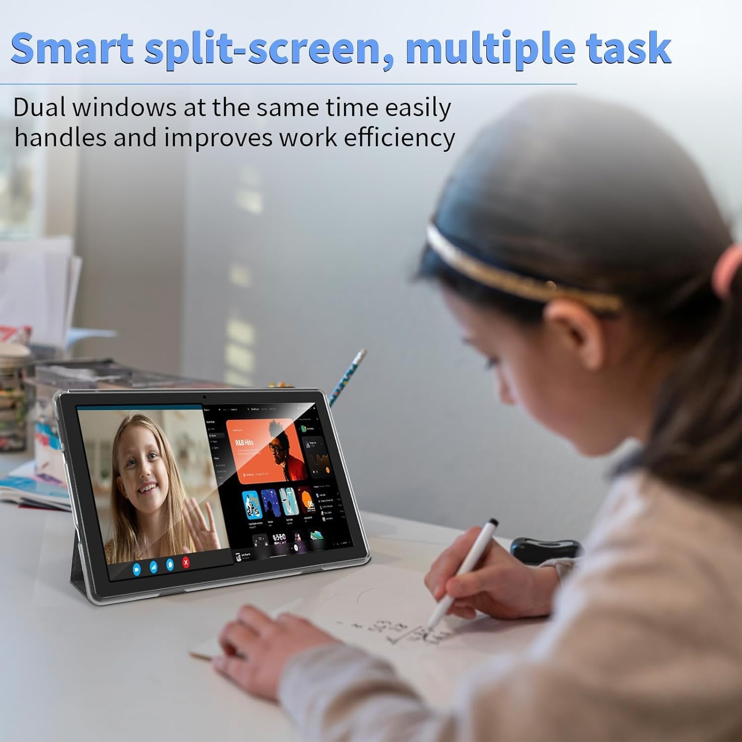 ECOPAD Tablet Android 15, tabletas de 10 pulgadas con teclado y mouse
