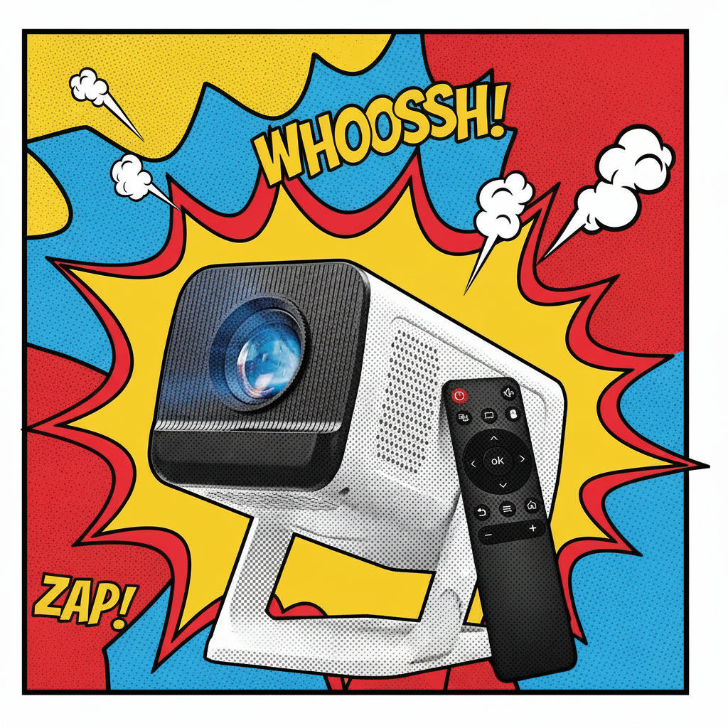 Mini proyector 4K - WiFi 6 y Bluetooth 5.4